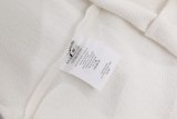 Men's casual Cotton Crown Wheat Ear Alphabet Print Long sleeve Sweater white