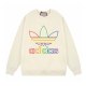 Men's casual Cotton Lotus flower Print Long sleeve Sweater