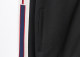 Men's casual Cotton jacquard Long sleeve Jacket Tracksuit Set black KK-38003