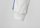 Men's casual Cotton jacquard Long sleeve Cardigan hoodies Tracksuit Set white KK-38026