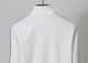 Men's casual Cotton jacquard Long sleeve Jacket Tracksuit Set white KK-38015