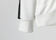 Men's casual Cotton  jacquard Long sleeve Jacket Tracksuit Set white KK-38023