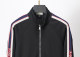 Men's casual Cotton jacquard Long sleeve Jacket Tracksuit Set black KK-38003