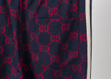 Men's casual Cotton jacquard Long sleeve Jacket Tracksuit Set red KK-G1001