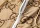 Men's casual Cotton jacquard Long sleeve zipper Hooded Jacket Tracksuit Set brown KK-13103