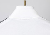 Men's casual Cotton jacquard Long sleeve Jacket Tracksuit Set white KK-38038