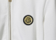 Men's casual Cotton jacquard Long sleeve Jacket Tracksuit Set white KK-38008