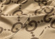 Men's casual Cotton jacquard Long sleeve zipper Hooded Jacket Tracksuit Set brown KK-13103
