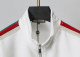 Men's casual Cotton jacquard Long sleeve Jacket Tracksuit Set white KK-38004