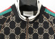 Men's casual Cotton jacquard Long sleeve Jacket Tracksuit Set black KK-38030
