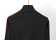 Men's casual Cotton jacquard Long sleeve Jacket Tracksuit Set black KK-38033
