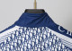 Men's casual Cotton jacquard Long sleeve Jacket Tracksuit Set blue KK-G1002