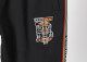 Men's casual Cotton embroidery Long sleeve Jacket Tracksuit Set black KK-38021
