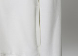 Men's casual Cotton Long sleeve Jacket Tracksuit Set white KK-38012