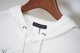 Men's casual Cotton Alphabet Print Long sleeve hoodies white 7207