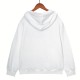 Men's casual Cotton Alphabet embroidery Long sleeve hoodies white F113