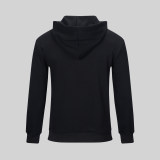 Men's casual Cotton Alphabet Print Long sleeve hoodies black C558