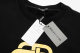 Men's casual Alphabet Print Long sleeve Sweatshirt black yellow K663