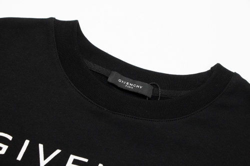 Men's casual key Alphabet Print Long sleeve Sweatshirt black K676
