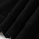unisex casual Alphabet Print Long sleeve Sweatshirt black A09