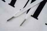 Men's casual Cotton Alphabet Print Long sleeve hoodies white C558