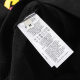 unisex casual Alphabet Print Long sleeve Sweatshirt black A09