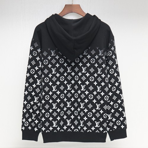 Men's casual Cotton Alphabet Print Long sleeve hoodies black 7207