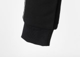 Men's casual Cotton jacquard Long sleeve Cardigan hoodies Tracksuit set black KK-38027