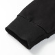 unisex casual Alphabet Print Long sleeve Sweatshirt black A05
