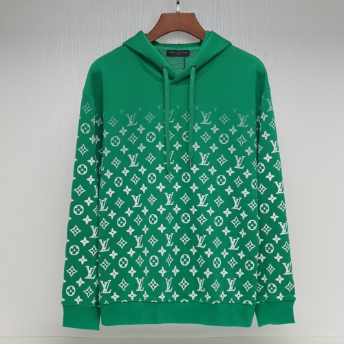 Men's casual Cotton Alphabet Print Long sleeve hoodies green 7207