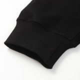unisex casual Alphabet Print Long sleeve Sweatshirt black A18