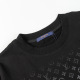 unisex casual Alphabet Print Long sleeve Sweatshirt black A01