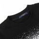 unisex casual Alphabet Print Long sleeve Sweatshirt black A18