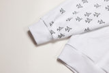 Men's casual Cotton Alphabet Print Long sleeve hoodies white K693