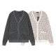 Unisex Classic High Edition Wool Cardigan Sweater Apricot K685