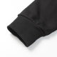 unisex casual Alphabet Print Long sleeve Sweatshirt black A08