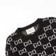 Men's Fall Winter Crew Neck Sweater Black 33808