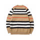 Men's casual Cotton jacquard Long sleeve Cardigan Sweater brown 2207