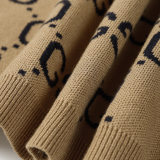 Men's Autumn Winter Crew Neck Sweater Khaki 33808