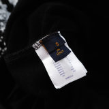 unisex casual Alphabet Print Long sleeve Sweatshirt black A18