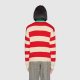 unisex casual Cotton  jacquard Long sleeve polo Sweater red 33801