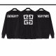 Men's casual Cotton Alphabet jacquard Long sleeve round neck wool Sweater black 4123