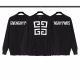 Men's casual Cotton Alphabet jacquard Long sleeve round neck wool Sweater black 4123