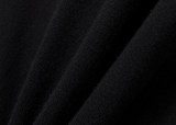 Men's casual classics Cotton jacquard Long sleeve round neck Sweater black 3006