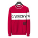 Men's casual classics Cotton jacquard Long sleeve round neck Sweater red 3005