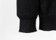 Men's casual Cotton jacquard Long sleeve round neck Sweater black 3011