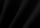 Men's casual Cotton jacquard Long sleeve round neck Sweater black 3014
