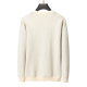 Men's casual Cotton jacquard Long sleeve Cardigan Sweater white 3026