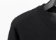 Men's casual Cotton jacquard Long sleeve Cardigan Sweater black 3026