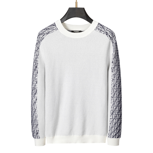 Men's casual Cotton jacquard Long sleeve Cardigan Sweater white 3022